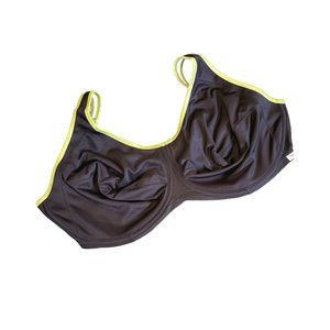 Freya Active Underwire Back Closure Black Green S… - image 1